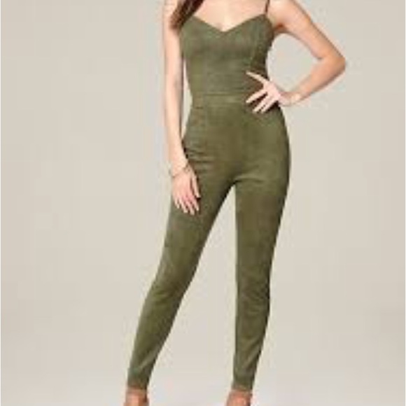 olive green catsuit